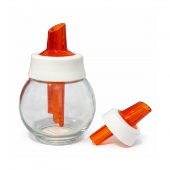 AÇUCAREIRO DE VIDRO LARANJA 180ML REF: 5112