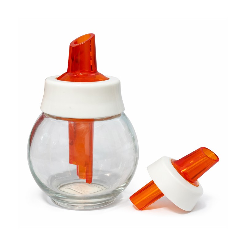 AÇUCAREIRO DE VIDRO LARANJA 180ML REF: 5112 AÇUCAREIRO DE VIDRO LARANJA 180ML REF: 5112