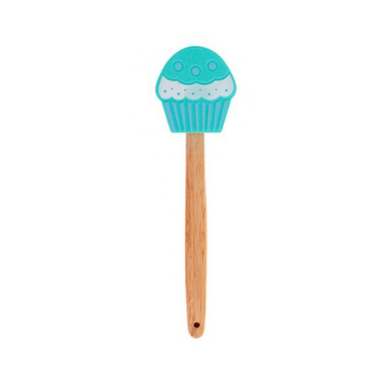 ESPÁTULA COM PONTA DE CUPCAKE EM SILICONE VERDE ÁGUA REF: CA09594 ESPÁTULA COM PONTA DE CUPCAKE EM SILICONE VERDE ÁGUA REF: CA09594
