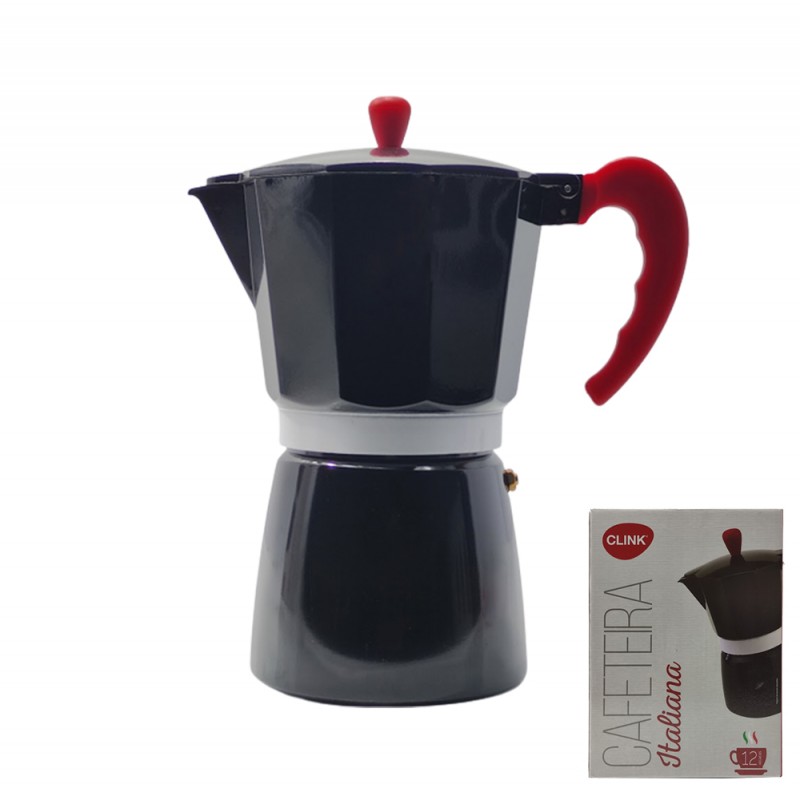 CAFETEIRA ITALIANA PARA 12 XÍCARAS EM ALUMÍNIO REF: CK2550 CAFETEIRA ITALIANA PARA 12 XÍCARAS EM ALUMÍNIO REF: CK2550