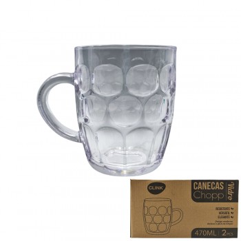 CONJUNTO 2 CANECAS CHOPP 400ML  REF: CK2938