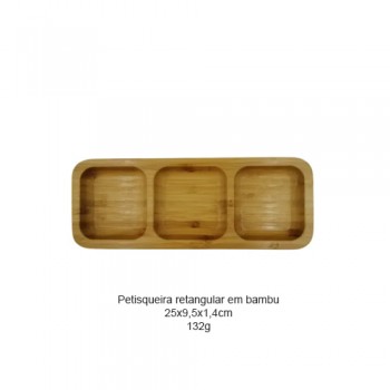 PETISQUEIRA RETANGULAR EM BAMBU REF: D0829 PETISQUEIRA RETANGULAR EM BAMBU REF: D0829