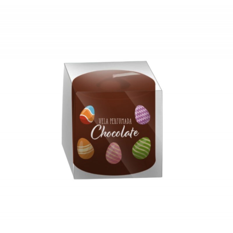 VELA PERFUMADA PÁSCOA CHOCOLATE 90G REF: U90PASC VELA PERFUMADA PÁSCOA CHOCOLATE 90G REF: U90PASC