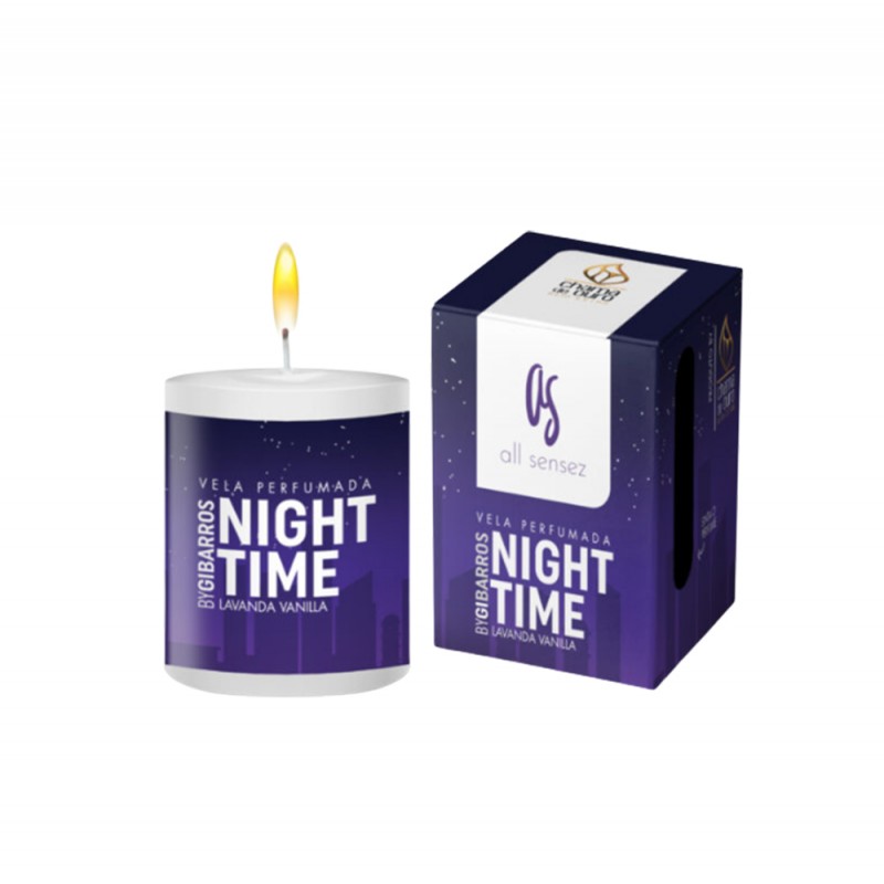 VELA PERFUMADA NIGHT TIME LAVANDA E VANILA 60G  REF: U60BYGI02