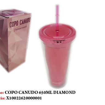 COPO C/ CANUDO DIAMOND 650ML COPO C/ CANUDO DIAMOND 650ML
