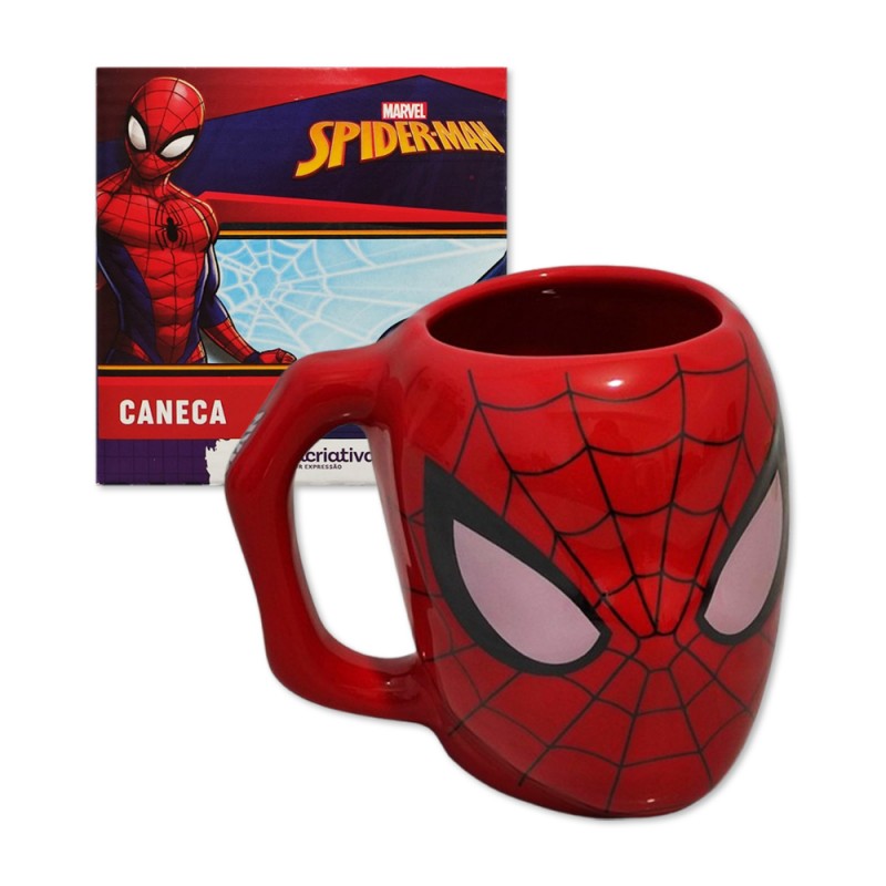 CANECA 3D MODELO HOMEM ARANHA EM CERÂMICA 400ML REF: 10023265 CANECA 3D MODELO HOMEM ARANHA EM CERÂMICA 400ML REF: 10023265