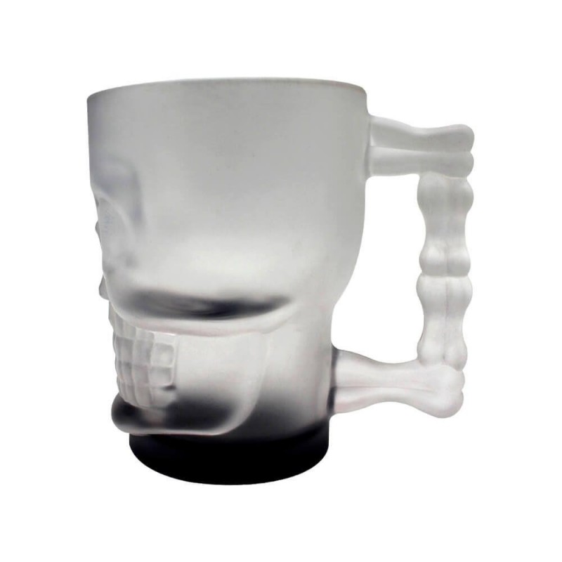 CANECA CAVEIRA SKULL DE VIDRO 500ML REF: 10023484