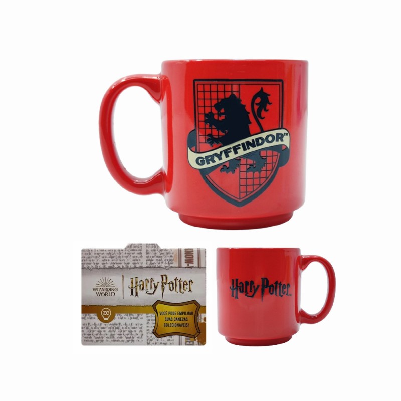 CANECA MINI TINA MODELO GRYFFINDOR EM CERÂMICA 100ML REF: 10024384