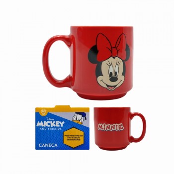 CANECA MINI TINA MODELO MINNIE MOUSE EM CERÂMICA 100ML REF: 10024487