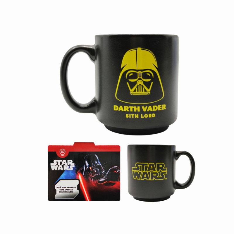 CANECA MINI TINA MODELO DARTH VADER EM CERÂMICA 100ML REF: 10024534 CANECA MINI TINA MODELO DARTH VADER EM CERÂMICA 100ML REF: 10024534