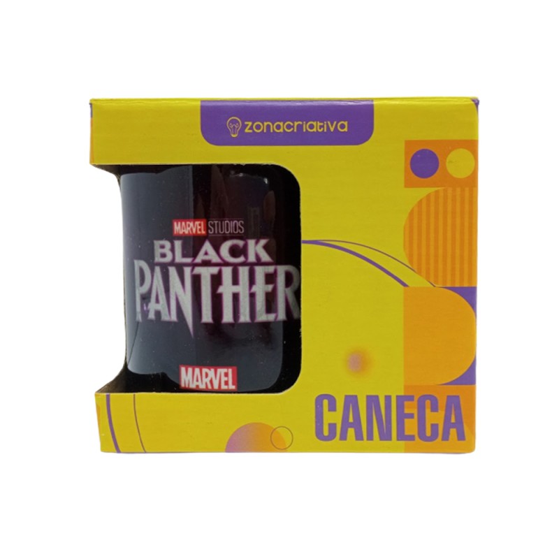 CANECA POP MODELO PANTERA NEGRA EM CERÂMICA 350ML REF: 10024730 CANECA POP MODELO PANTERA NEGRA EM CERÂMICA 350ML REF: 10024730