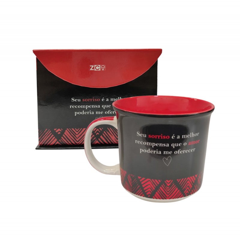 CANECA MODELO MEDIDA DO AMOR EM CERÂMICA 350ML REF: 10024951 CANECA MODELO MEDIDA DO AMOR EM CERÂMICA 350ML REF: 10024951