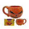 CANECA 3D MODELO HALLOWEN PUMPKIN EM POCELANA 500ML REF: 10024987
