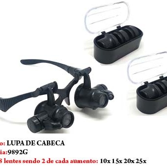 LUPA DE CABEÇA C/8 LENTE EM ACRÍLICOS LUPA DE CABEÇA C/8 LENTE EM ACRÍLICOS