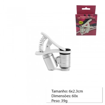 LUPA ARMACAO LENTE PLASTICO AUM.60X REF:MG9882W