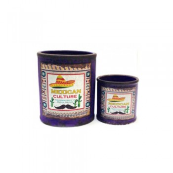 VASO EM CERÂMICA ROXO C/2PÇS VASO EM CERÂMICA ROXO C/2PÇS