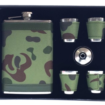 KIT FRASCO P/ BEBIDA 9 OZ EM METAL 260ML KIT FRASCO P/ BEBIDA 9 OZ EM METAL 260ML