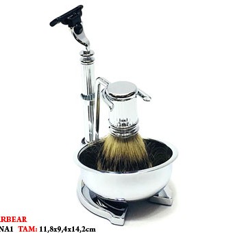 KIT DE BARBEAR. TAM: 11.8X9.4X14.2CM