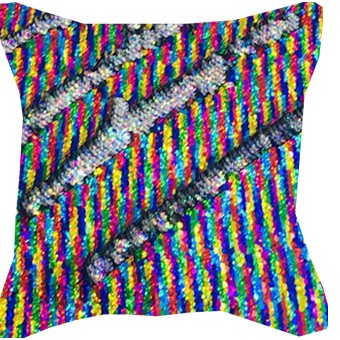 CAPA P/ALMOFADA 40X40CM C/LANTEJOULA CAPA P/ALMOFADA 40X40CM C/LANTEJOULA