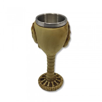 TAÇA MEDIEVAL MODELO CAVEIRA EM RESINA 150ML REF: 1601A TAÇA MEDIEVAL MODELO CAVEIRA EM RESINA 150ML REF: 1601A
