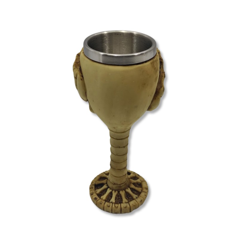 TAÇA MEDIEVAL MODELO CAVEIRA EM RESINA 150ML REF: 1601A TAÇA MEDIEVAL MODELO CAVEIRA EM RESINA 150ML REF: 1601A