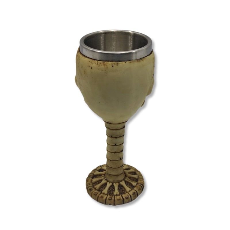 TAÇA MEDIEVAL MODELO CAVEIRA EM RESINA 150ML REF: 1603A TAÇA MEDIEVAL MODELO CAVEIRA EM RESINA 150ML REF: 1603A