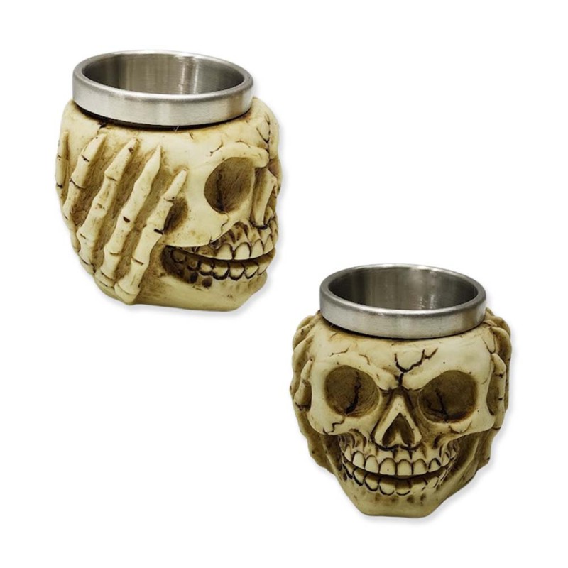 COPO SHOT MODELO CAVEIRA EM RESINA 45ML REF: 1605C COPO SHOT MODELO CAVEIRA EM RESINA 45ML REF: 1605C