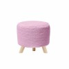 PUFF DECORATIVO ROSA ESCURO