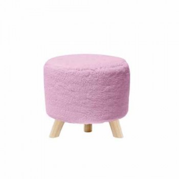 PUFF DECORATIVO ROSA ESCURO