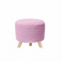 PUFF DECORATIVO ROSA ESCURO