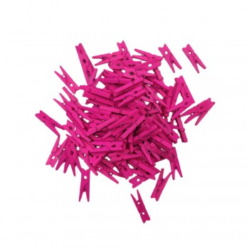 MINI PRENDEDOR COR ROSA PINK PACOTE COM 100 UNIDADES 25MM MINI PRENDEDOR COR ROSA PINK PACOTE COM 100 UNIDADES 25MM