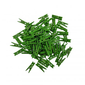 MINI PRENDEDOR COR VERDE ESCURO PACOTE COM 100 UNIDADES 25MM MINI PRENDEDOR COR VERDE ESCURO PACOTE COM 100 UNIDADES 25MM