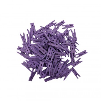 MINI PRENDEDOR COR ROXO PACOTE COM 100 UNIDADES 25MM MINI PRENDEDOR COR ROXO PACOTE COM 100 UNIDADES 25MM