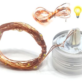 FIO ROSE LED C/10 PONTOS DE LUZ