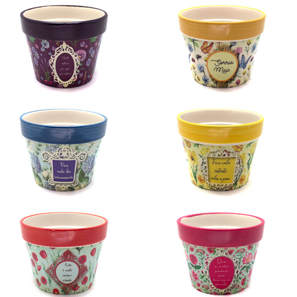 VASO EM CERAMICA PQ REF:65091-S VASO EM CERAMICA PQ REF:65091-S
