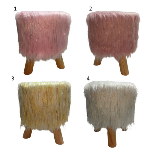 MINI PUFF COM FIOS BRILHANTES REF: AP34140CMRSL MINI PUFF COM FIOS BRILHANTES REF: AP34140CMRSL