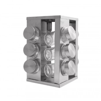 PORTA TEMPERO EM METAL COM 12 POTES REF: APA66-12A PORTA TEMPERO EM METAL COM 12 POTES REF: APA66-12A