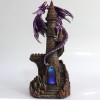 DRAGÃO COM CASTELO DECORATIVO EM RESINA REF: PW190087-11 DRAGÃO COM CASTELO DECORATIVO EM RESINA REF: PW190087-11