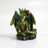 DRAGÃO COM CASTELO DECORATIVO EM RESINA REF: PW170027