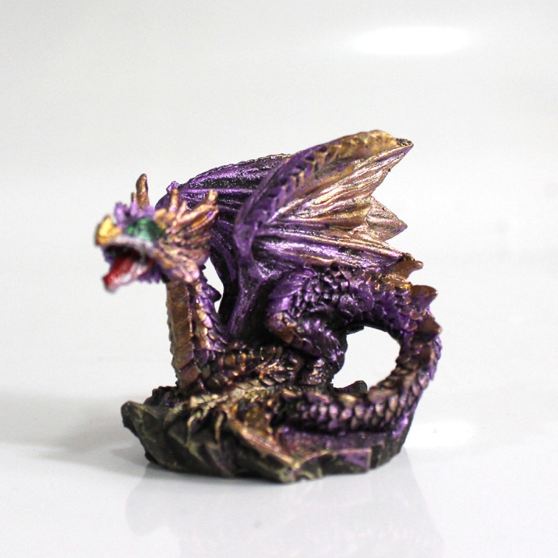 DRAGÃO COM CASTELO DECORATIVO EM RESINA REF: PW170027