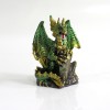 DRAGÃO COM CASTELO DECORATIVO EM RESINA REF: PW170027