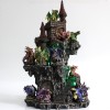 DRAGÃO COM CASTELO DECORATIVO EM RESINA REF: PW170027