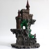 DRAGÃO COM CASTELO DECORATIVO EM RESINA REF: PW170027