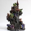 DRAGÃO COM CASTELO DECORATIVO EM RESINA REF: PW170027