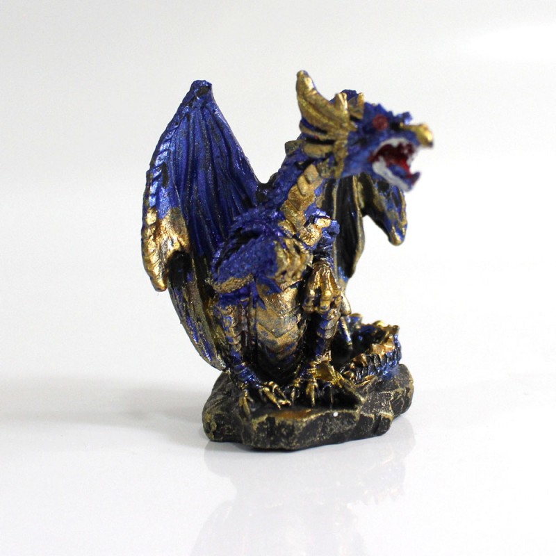 DRAGÃO COM CASTELO DECORATIVO EM RESINA REF: PW170027