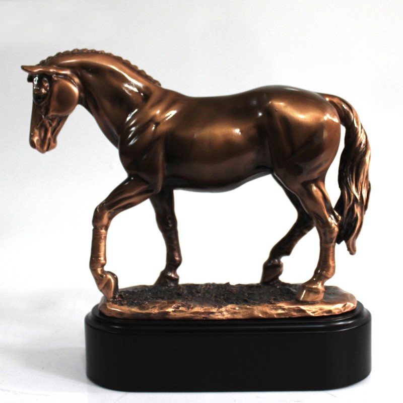 ENFEITE DECORATIVO EM RESINA MODELO CAVALO