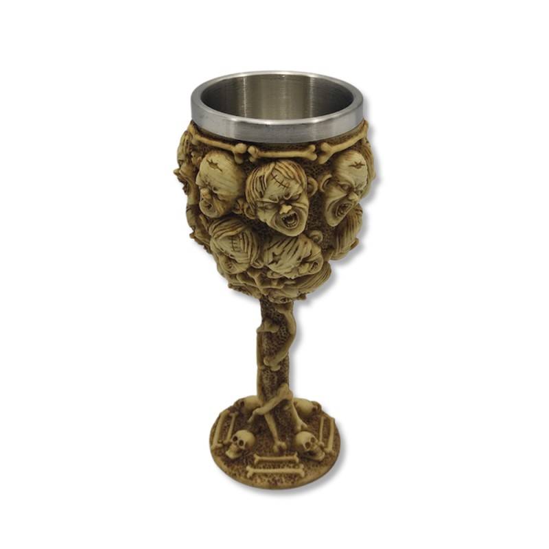 TAÇA MEDIEVAL MODELO CAVEIRA EM RESINA 150ML REF: 603AT TAÇA MEDIEVAL MODELO CAVEIRA EM RESINA 150ML REF: 603AT