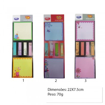 KIT COM 6 BLOCOS PARA ANOTACAO REF:AP23988-1 KIT COM 6 BLOCOS PARA ANOTACAO REF:AP23988-1