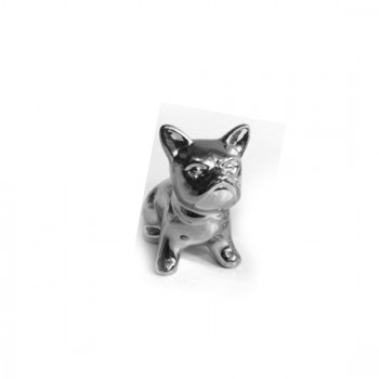 ENFEITE EM CERAMICA MODELO CACHORRO PRATA ENFEITE EM CERAMICA MODELO CACHORRO PRATA