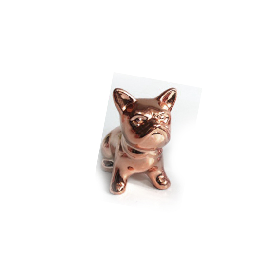 ENFEITE EM CERAMICA MODELO CACHORRO ROSE ENFEITE EM CERAMICA MODELO CACHORRO ROSE